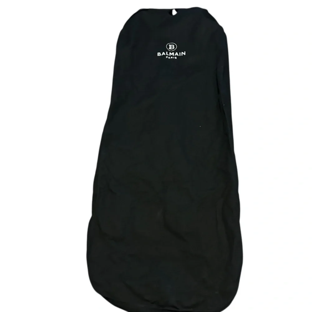 Balmain Paris Black Garment Bag Large